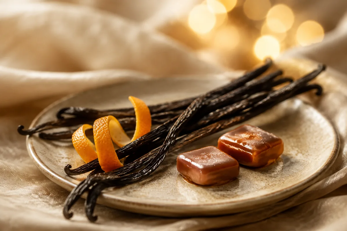 Fragancias con notas de vainilla: caramelo y piel de naranja como acordes gourmand