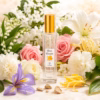 Notas de corazón del perfume equivalente a Anais Anais Cacharel para mujer: azucena, lirio de los valles, jazmín marroquí, clavel, madreselva, nardos, ylang-ylang, iris y rosa
