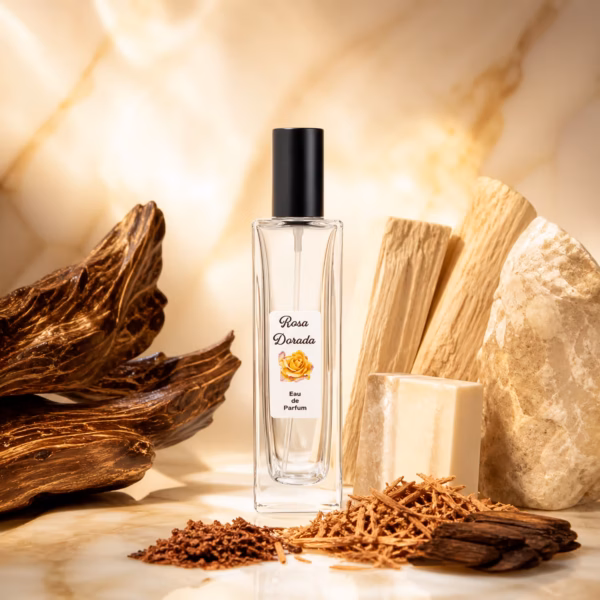 Notas de fondo – perfume equivalente a Oud Ispahan Dior unisex Notas de fondo del perfume equivalente a Oud Ispahan Dior unisex: madera de oud, sándalo y cedro