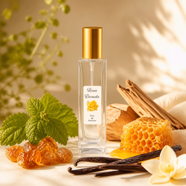 Notas de fondo del perfume equivalente a Quizás Quizás Loewe para mujer: pachulí, almizcle, miel, sándalo, ámbar y vainilla de Madagascar