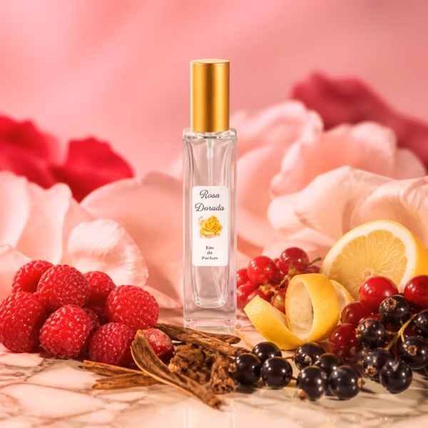Notas de salida del perfume equivalente a Quizás Quizás Loewe para mujer: bayas rojas, grosellas negras, limón italiano y casia