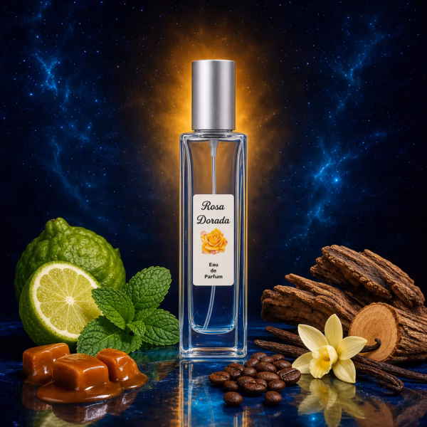 Perfume equivalente a A Men Thierry Mugler para hombre Perfume equivalente a A Men Thierry Mugler para hombre con frasco Rosa Dorada de tapón plateado