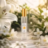 Perfume equivalente a Anais Anais Cacharel para mujer con frasco Rosa Dorada dorado