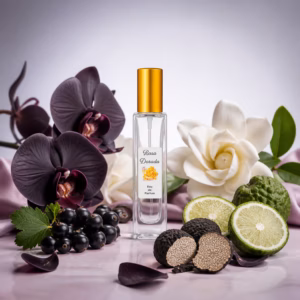 Perfume equivalente a Black Orchid Tom Ford para mujer Perfume equivalente a Black Orchid Tom Ford para mujer con frasco Rosa Dorada dorado