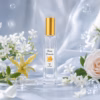 Perfume equivalente a Chanel Nº 5 Première 2015 para mujer con frasco Rosa Dorada dorado