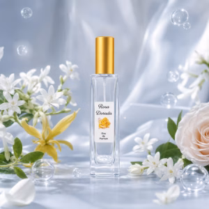 Perfume equivalente a Chanel Nº 5 Première 2015 para mujer con frasco Rosa Dorada dorado