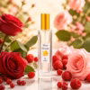Perfume equivalente a Quizás Quizás Loewe para mujer con frasco Rosa Dorada dorado