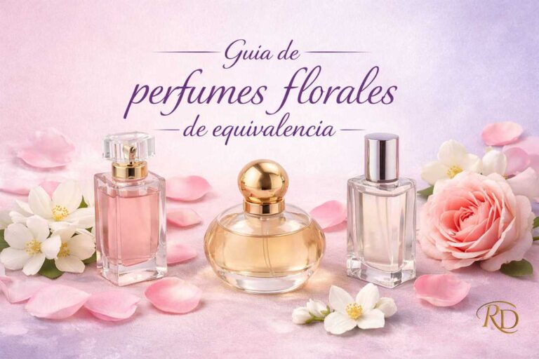 Perfumes florales de equivalencia románticos