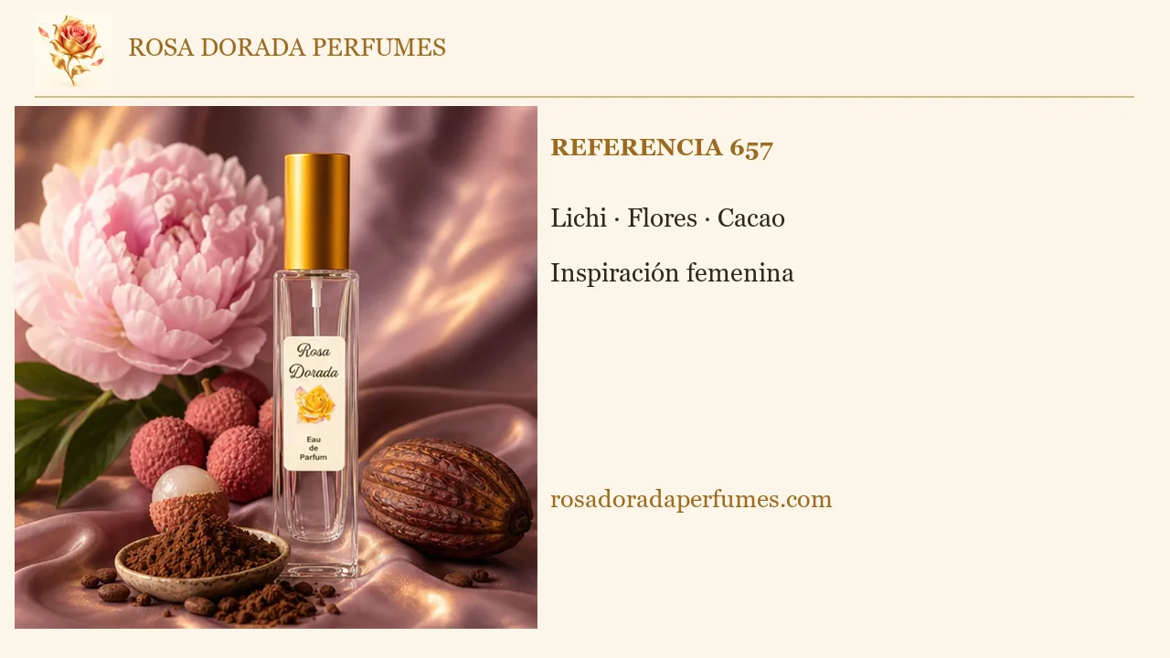 Referencia 657 · Vídeo explicativo de Rosa Dorada Perfumes