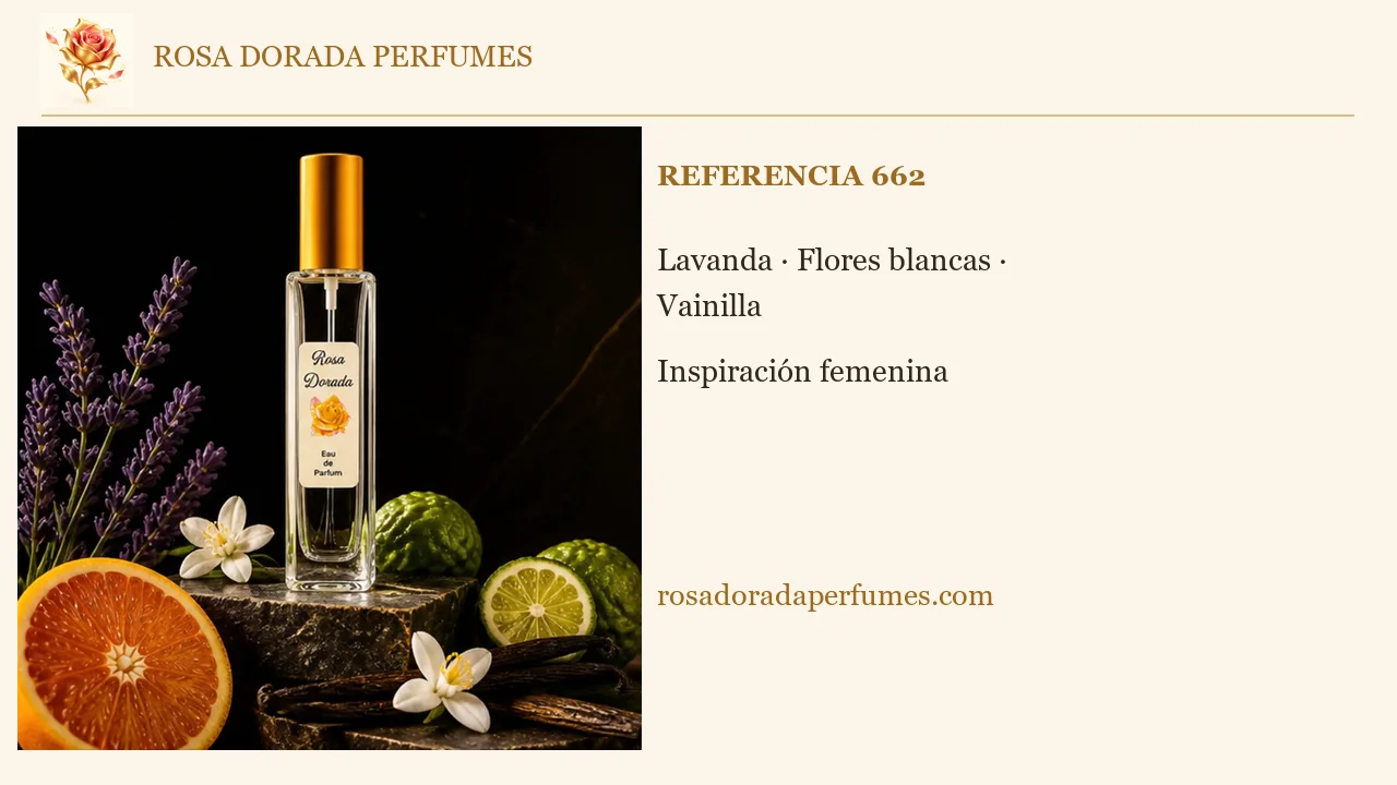 Referencia 662 · Vídeo explicativo de Rosa Dorada Perfumes