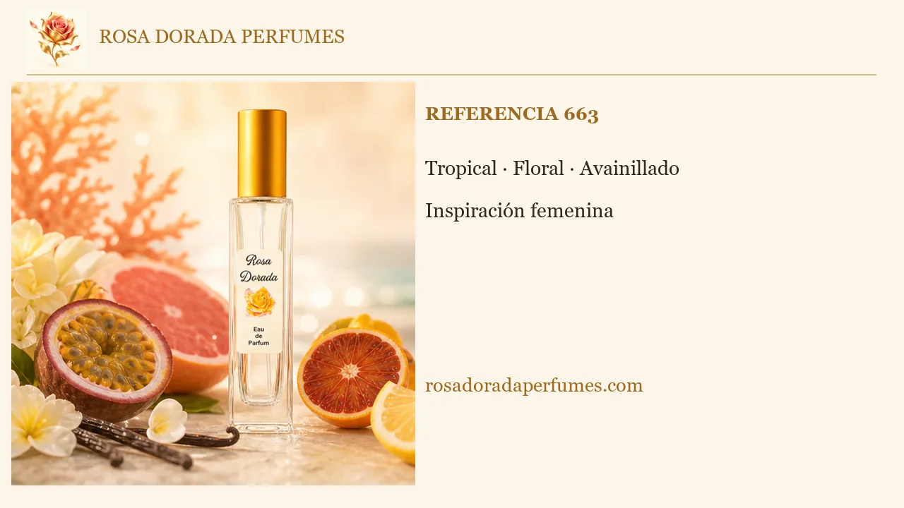 Referencia 663 · Vídeo explicativo de Rosa Dorada Perfumes