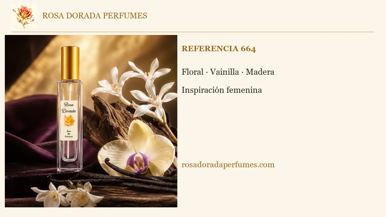 Referencia 664 · Vídeo explicativo de Rosa Dorada Perfumes