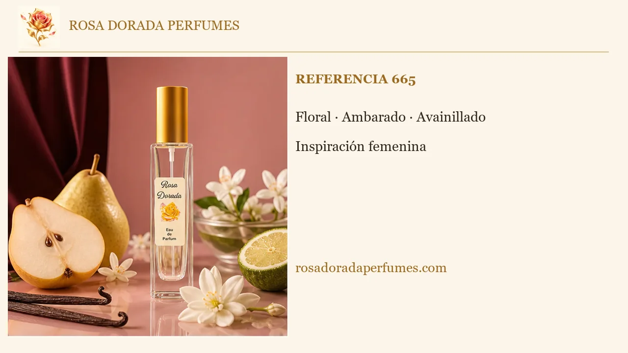 Referencia 665 · Vídeo explicativo de Rosa Dorada Perfumes