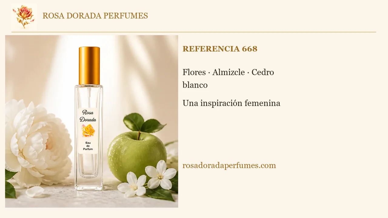 Referencia 668 · Vídeo explicativo de Rosa Dorada Perfumes