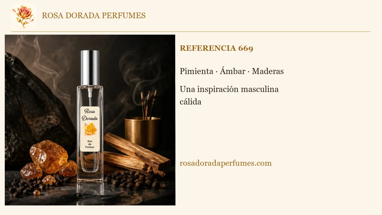 Referencia 669 · Vídeo explicativo de Rosa Dorada Perfumes