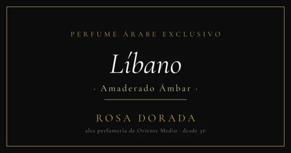 perfume árabe amaderado Líbano