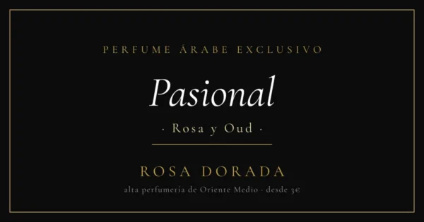 perfume árabe de rosa y oud Pasional perfume árabe de rosa y oud Pasional