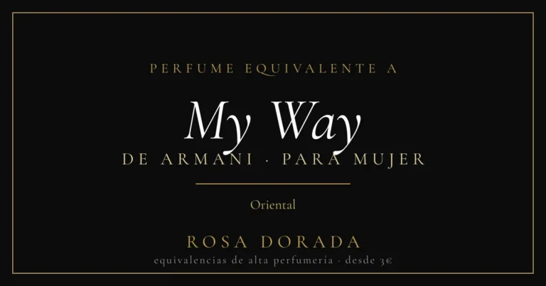 Perfume equivalente a My Way Armani mujer: la alternativa floral que conquistará tus sentidos 31 Perfume equivalente a My Way Armani mujer