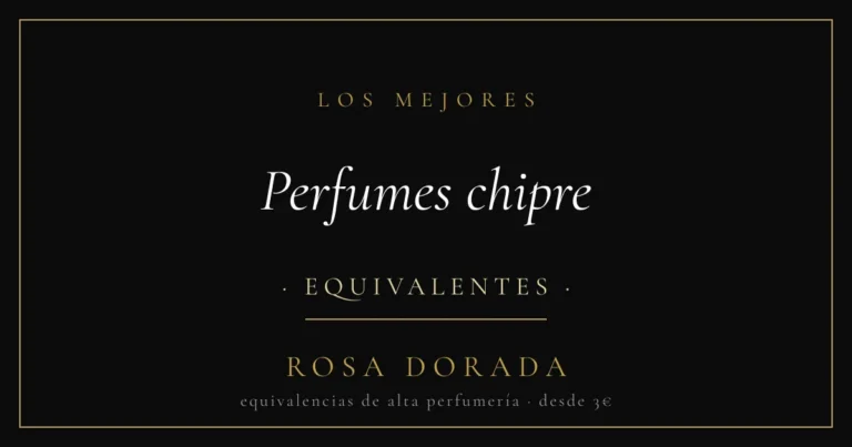 Perfumes chipre equivalentes - Rosa Dorada