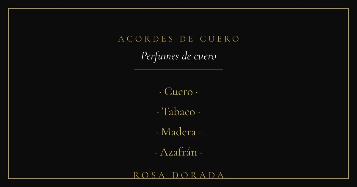 Acordes de cuero - perfumes de cuero