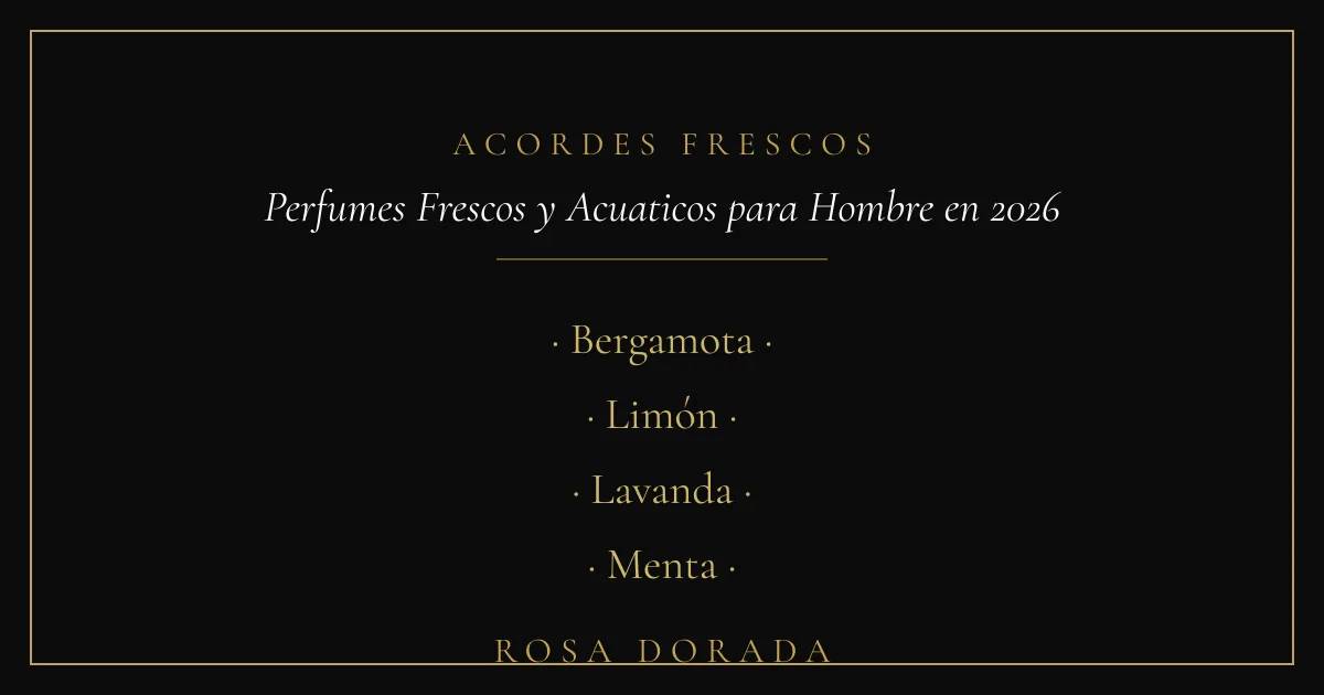 Los Mejores Perfumes Frescos y Acuaticos para Hombre en 2026 2 Acordes frescos - perfumes frescos hombre