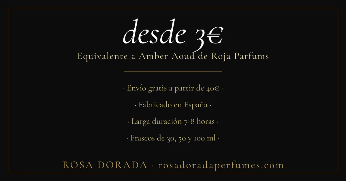 Equivalente a Amber Aoud de Roja Parfums desde 3€