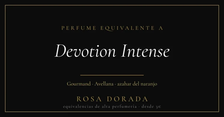 Perfume equivalente a Devotion Intense- Dolce Gabbana 13 Perfume equivalente a Devotion Intense
