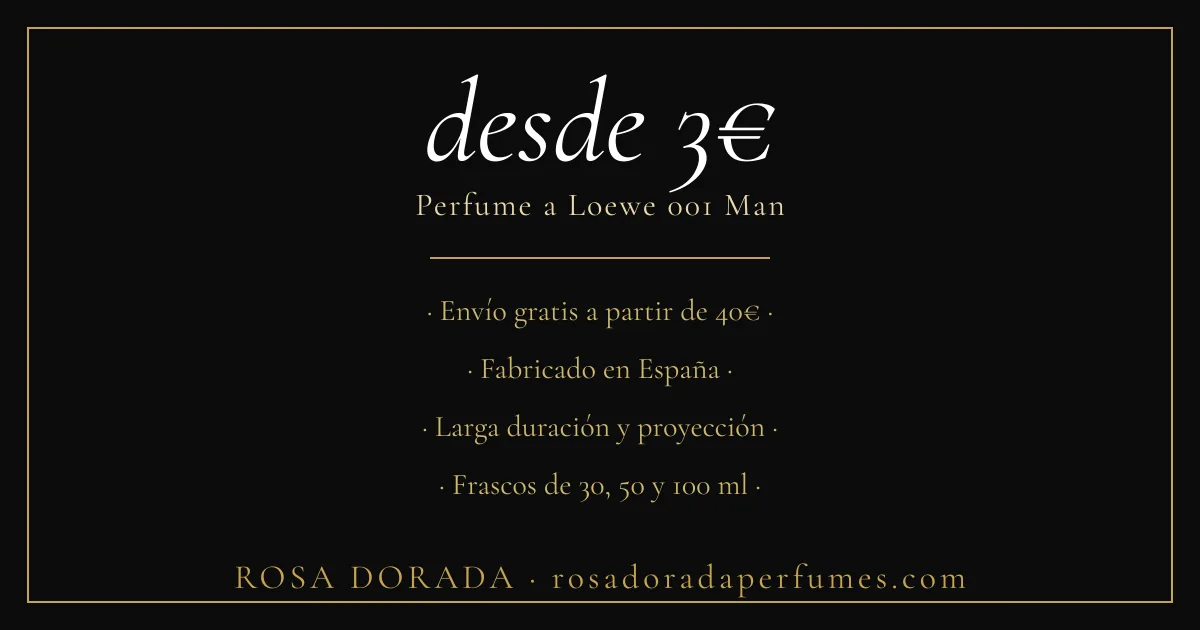 perfume equivalente a Loewe 001 Man desde 3€