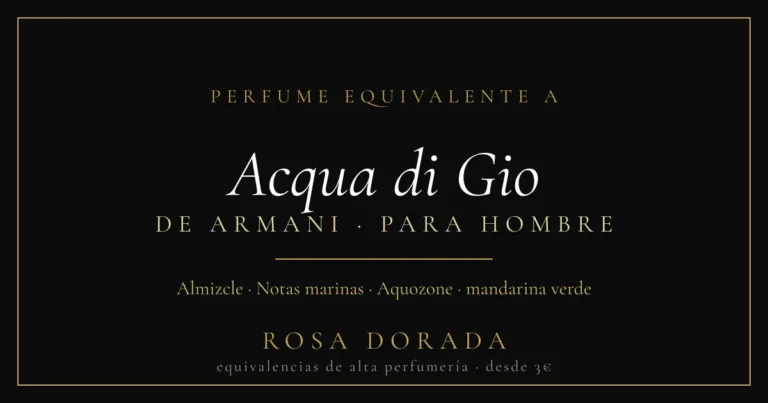 Perfume Equivalente a Acqua di Gio Armani Hombre: La Alternativa Fresca y Duradera que Buscas 27 Perfume equivalente a Acqua di Gio Armani hombre