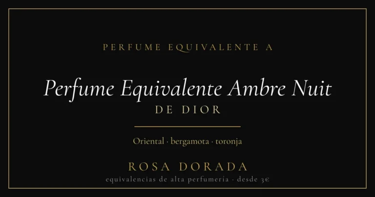 Perfume Equivalente Ambre Nuit Dior: Guía Completa 2026 3 Perfume equivalente a Perfume Equivalente Ambre Nuit Dior