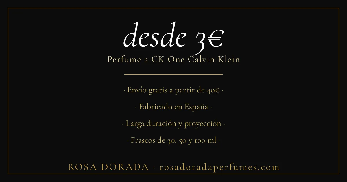perfume equivalente a Calvin Klein One desde 3€