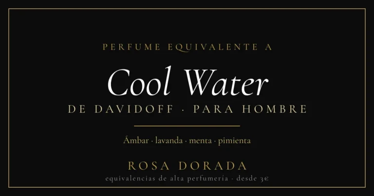 Perfume Equivalente a Cool Water Davidoff para Hombre: Frescura Acuática a tu Alcance 10 Perfume equivalente a Cool Water Davidoff hombre