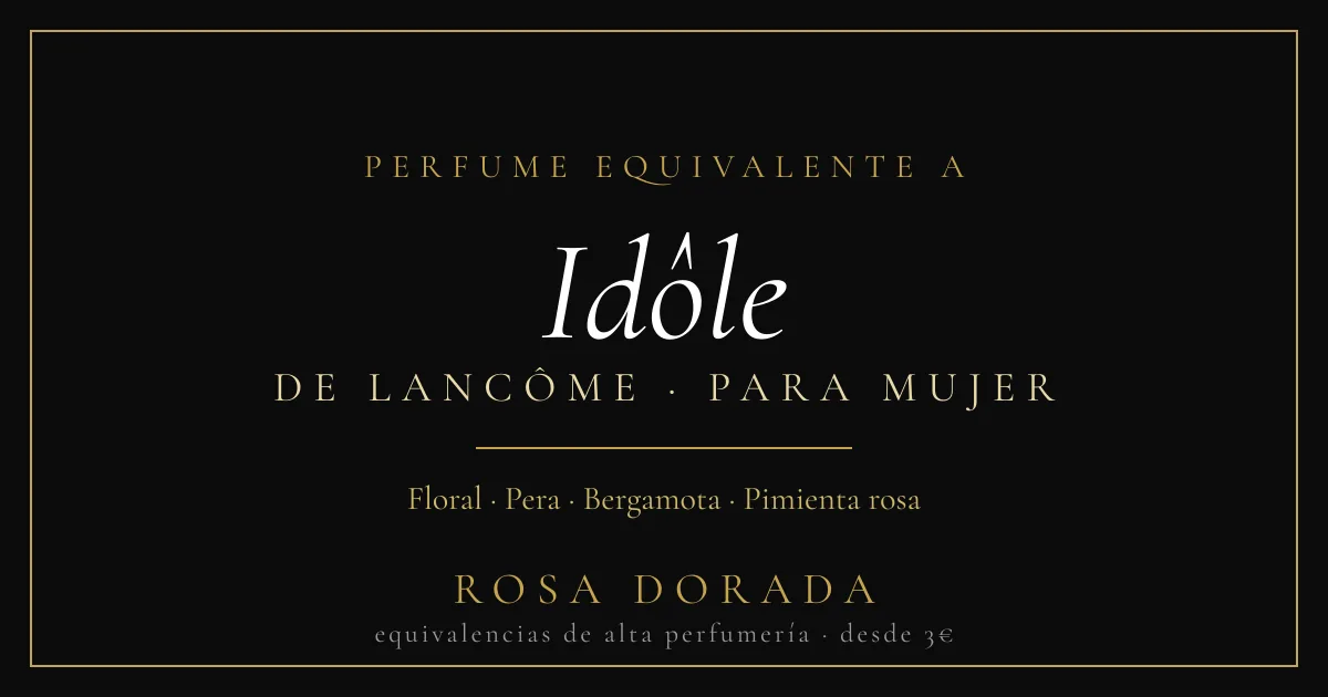 Perfume equivalente a Idôle Lancôme mujer: guía completa del código 73 1 Perfume equivalente a Idôle Lancôme mujer