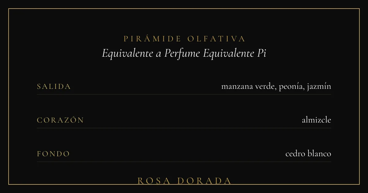 Perfume Equivalente Pi Givenchy: Guía Completa 2026 2 Pirámide olfativa equivalente a Perfume Equivalente Pi Givenchy