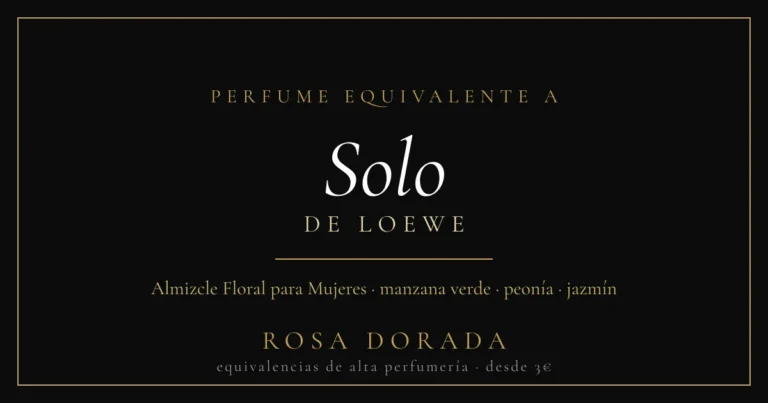 Perfume equivalente a Solo Loewe