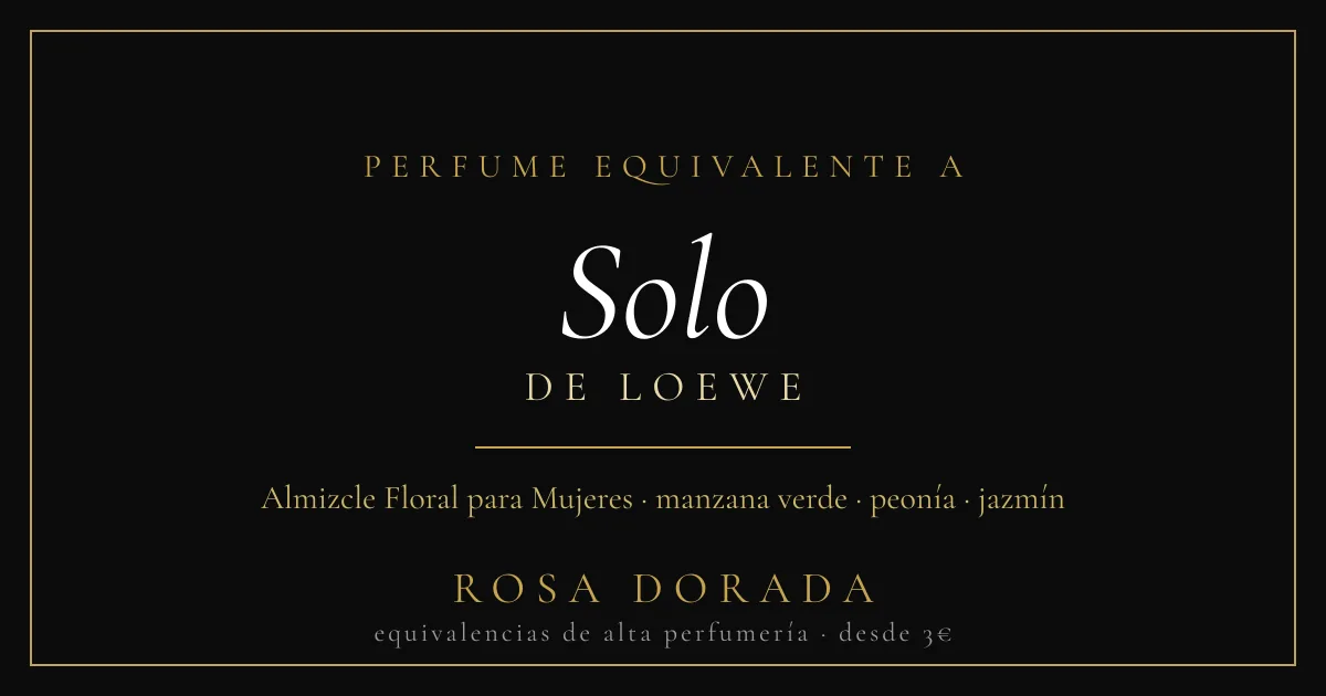 Perfume equivalente a Solo Loewe
