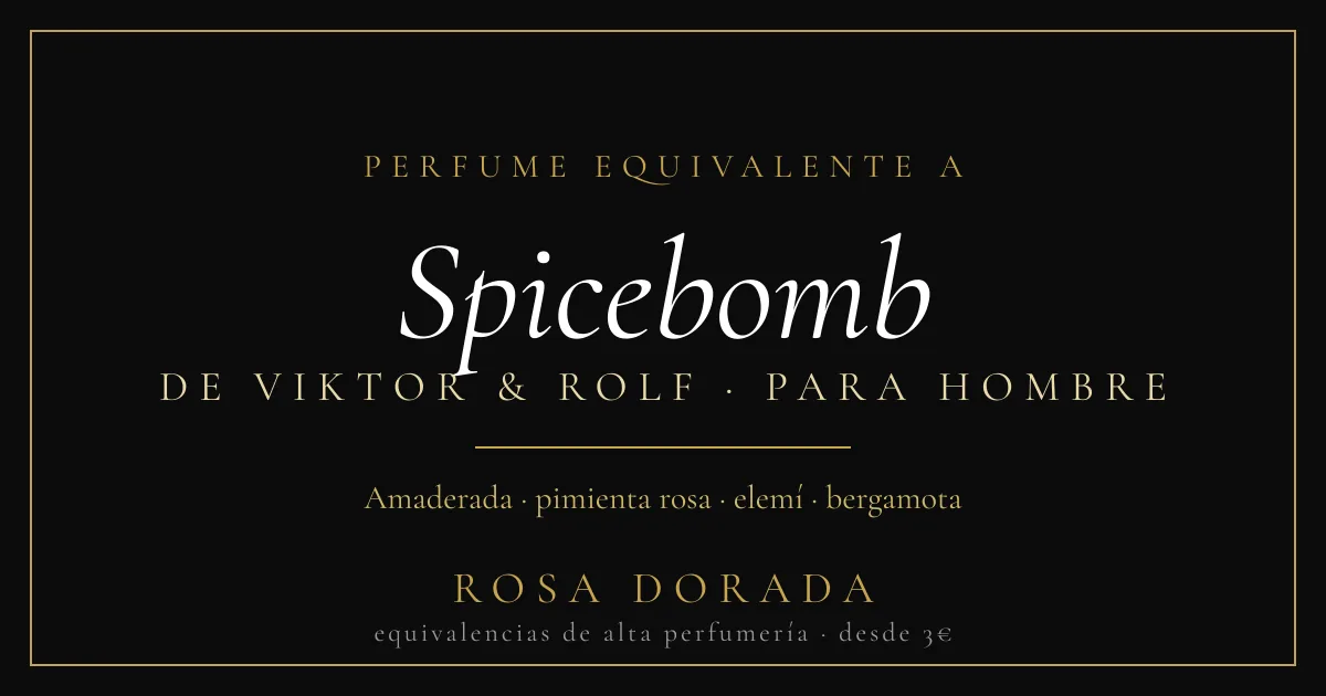 Perfume Equivalente a Spicebomb Viktor & Rolf Hombre: Guía Completa de Notas, Duración y Usos 1 Perfume equivalente a Spicebomb Viktor & Rolf hombre