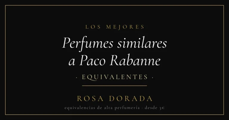 Perfumes similares a Paco Rabanne equivalentes - Rosa Dorada