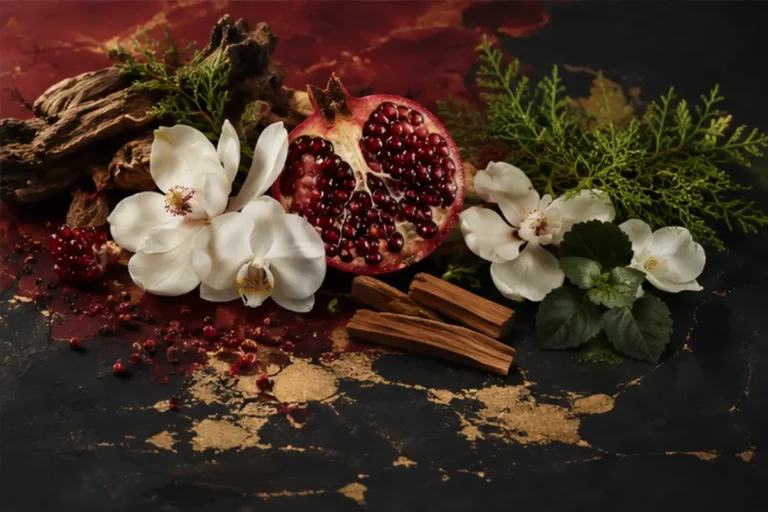 Granada, flores blancas y maderas del perfume equivalente a Ginza Shiseido 405
