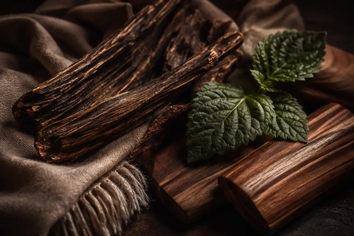 Oud, pachulí y madera de cachemira en el perfume equivalente a Indomable Morph