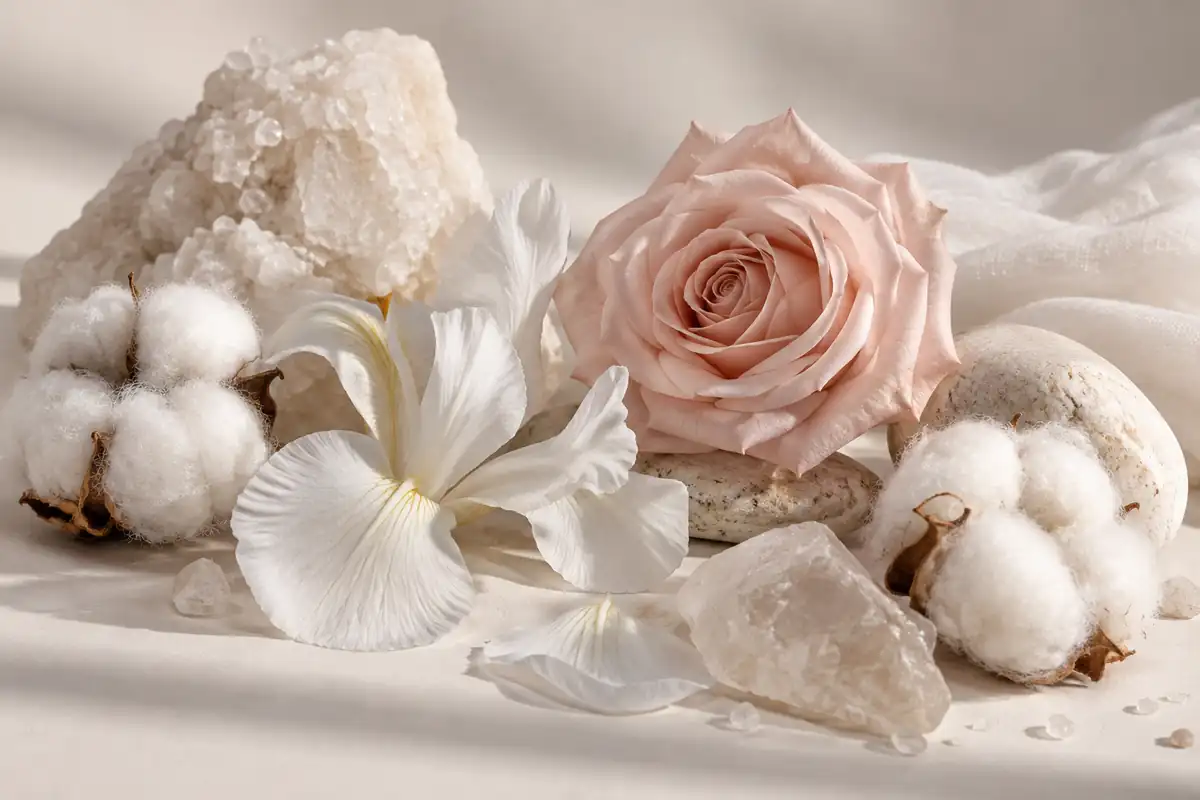 Almizcle blanco, iris y rosa de perfumes similares a Narciso Rodriguez