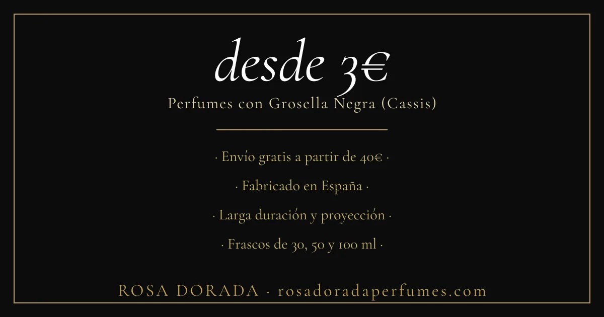 Perfumes con Grosella Negra (Cassis): los Mejores Equivalentes 3 perfumes con grosella negra desde 3€