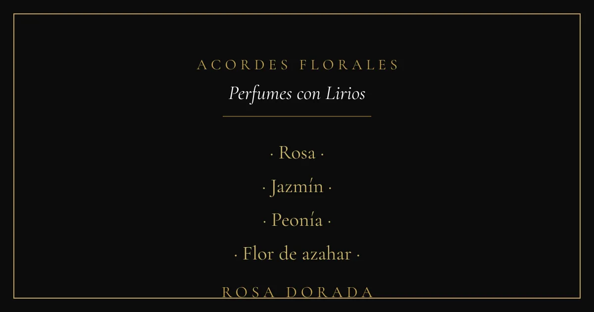 Perfumes con Lirios: los Mejores Equivalentes Florales 2 Acordes florales - perfumes con lirios