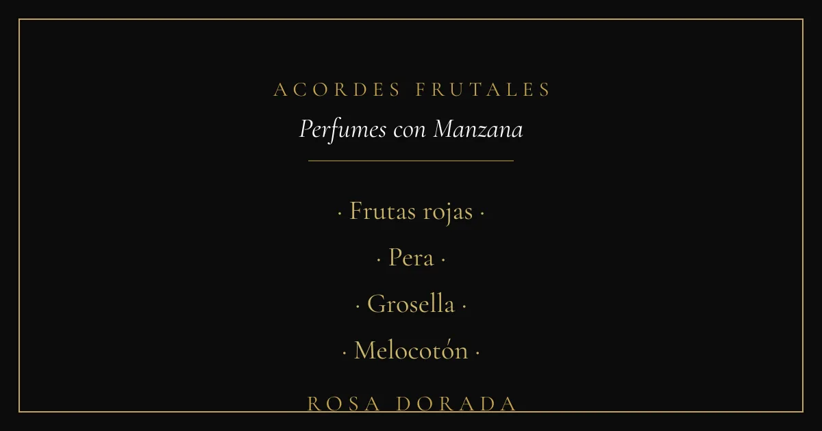 Acordes frutales - perfumes con manzana