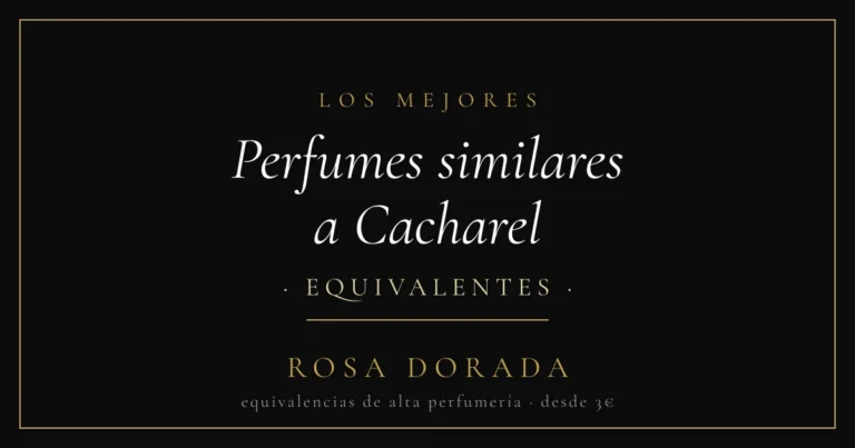 Perfumes similares a Cacharel: las mejores equivalencias 13 Perfumes similares a Cacharel equivalentes - Rosa Dorada
