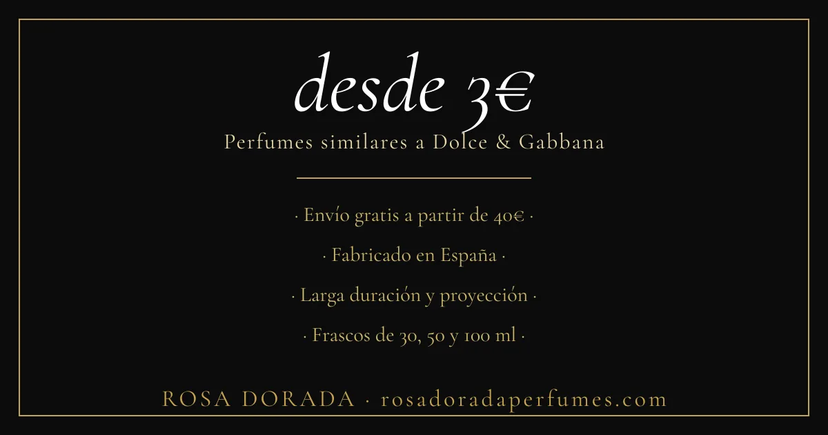 perfumes similares a dolce & gabbana desde 3€