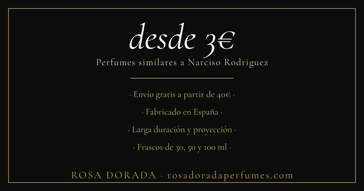 Perfumes similares a Narciso Rodriguez: las mejores equivalencias 3 perfumes similares a narciso rodriguez desde 3€
