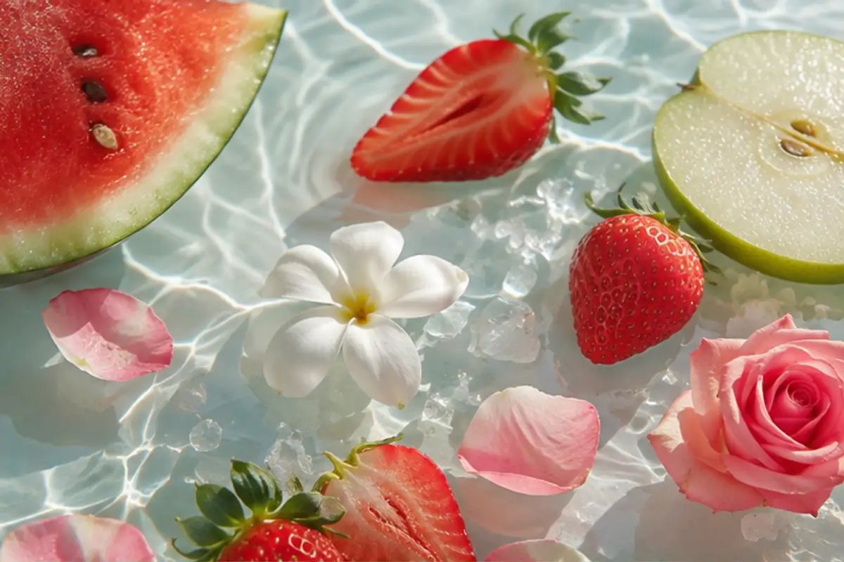 Sandía, fresa, manzana y flores de la referencia 267