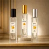Pack de cuatro perfumes Rosa Dorada de 100 ml sin caja Cuatro frascos Rosa Dorada de 100 ml para pack sin caja