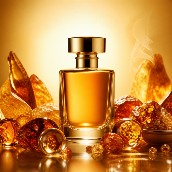 Selección de perfumes con ámbar